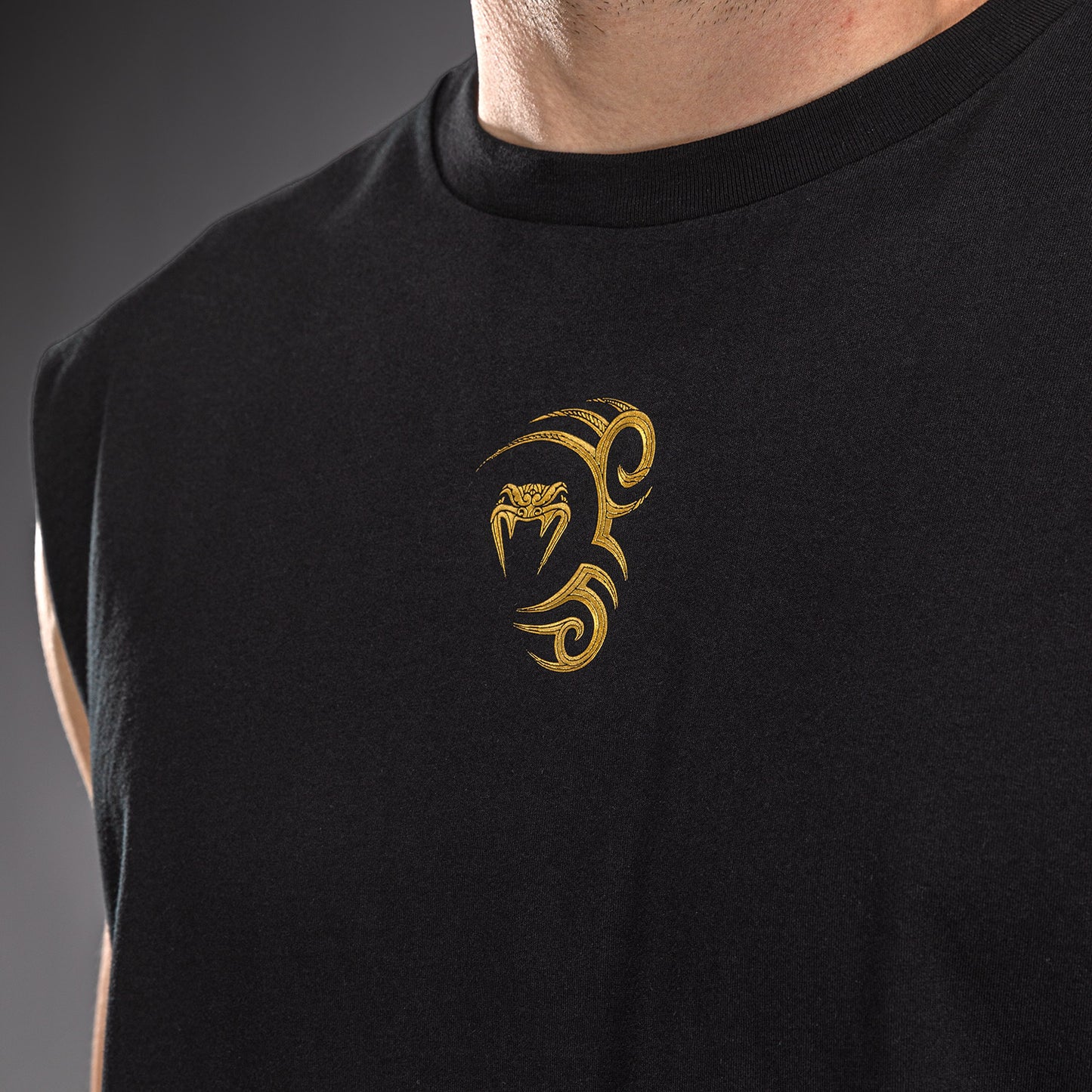 Venum x Mike Tyson Tiger Sleeveless T-Shirt - Black/Gold