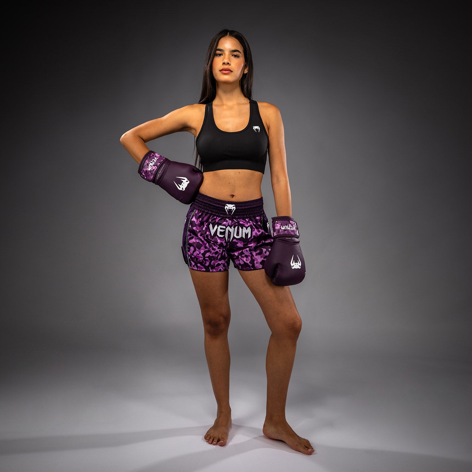 Venum Iris Muay Thai Shorts - Plum/pink - Venum