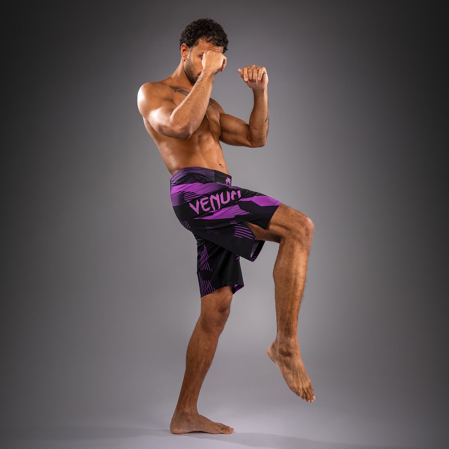 Venum No-Gi 6.0 Fight Shorts - Black/Purple  product-type_MMA Shorts Venum