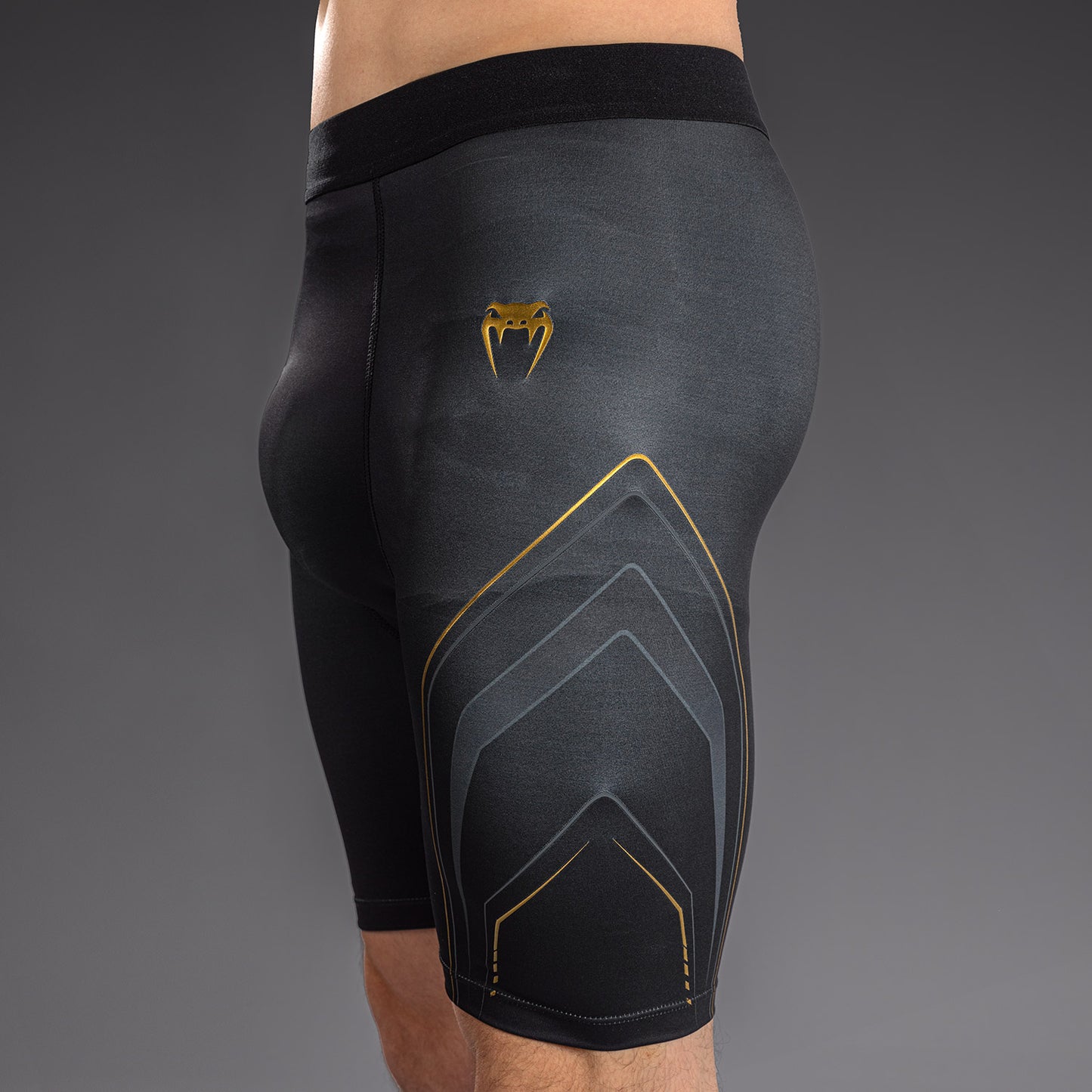 Venum Streamline Vale Tudo Shorts - Black/Gold  product-type_Compression shorts Venum
