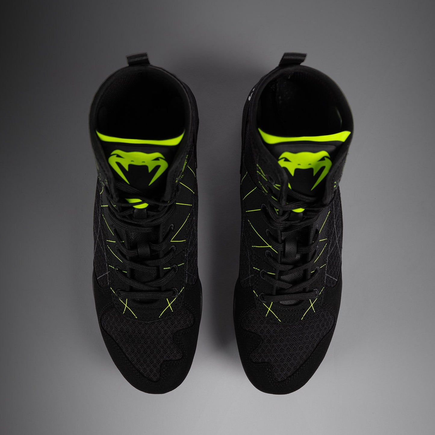 Venum Training Camp 4.0 Boxing Shoes - Black/Neon Green