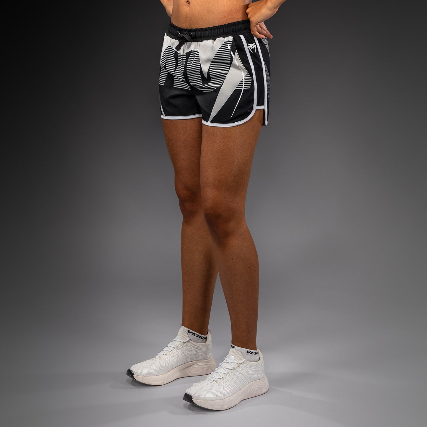 Venum Adrenaline Women's Training Shorts - Black/ Ivory