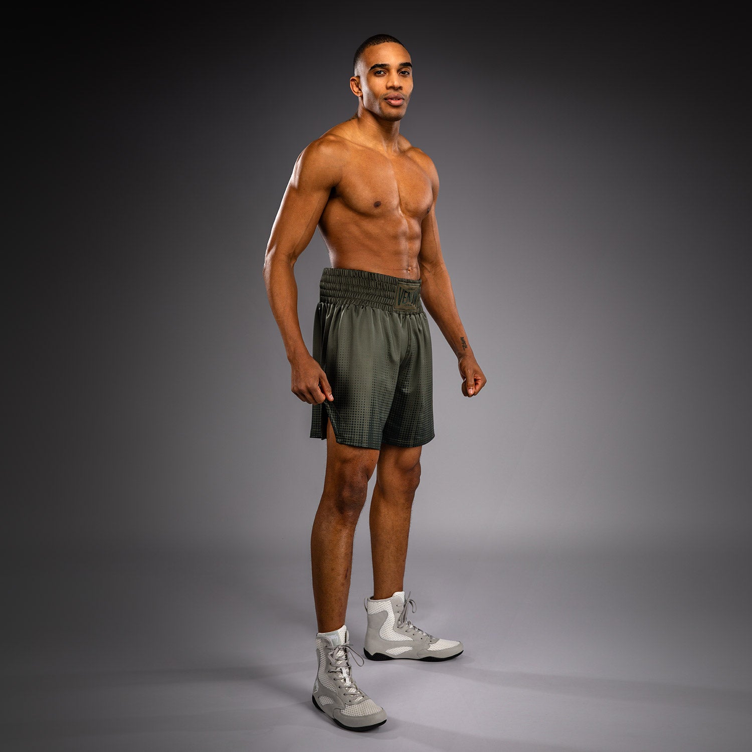 Venum Stealth Boxing Shorts - Khaki/Dark Green  product-type_Boxing shorts Venum