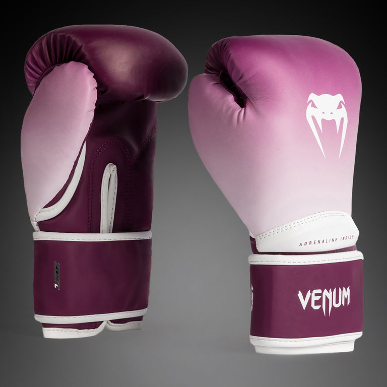 希少　Venum ボクシンググローブ 16 oz ホワイト　パープル　白　紫 Venum Iris Boxing Gloves - Plum/white - Venum
