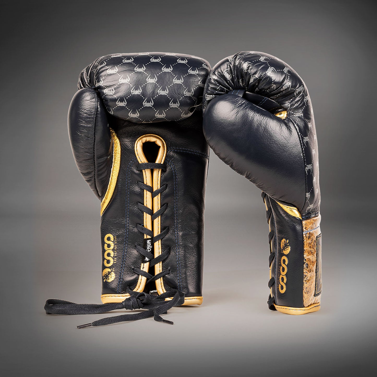 Venum Coco Monogram Pro Lace Up Boxing Gloves - State Blue