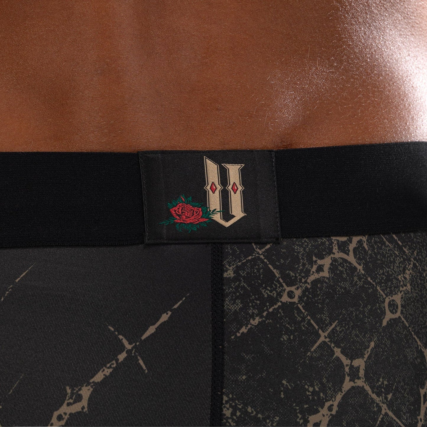 Venum Santa Muerte 5.0 Men’s Vale Tudo Shorts - Deep Black/Gold