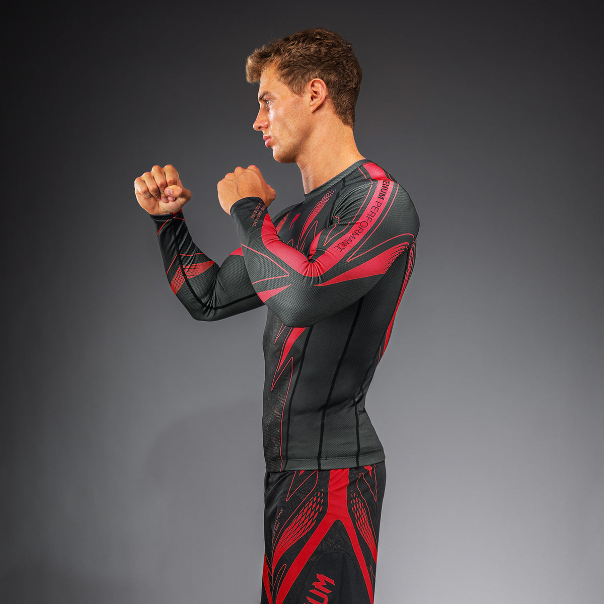 Venum Amazonia Reborn Long Sleeve Rashguard - Black/Red