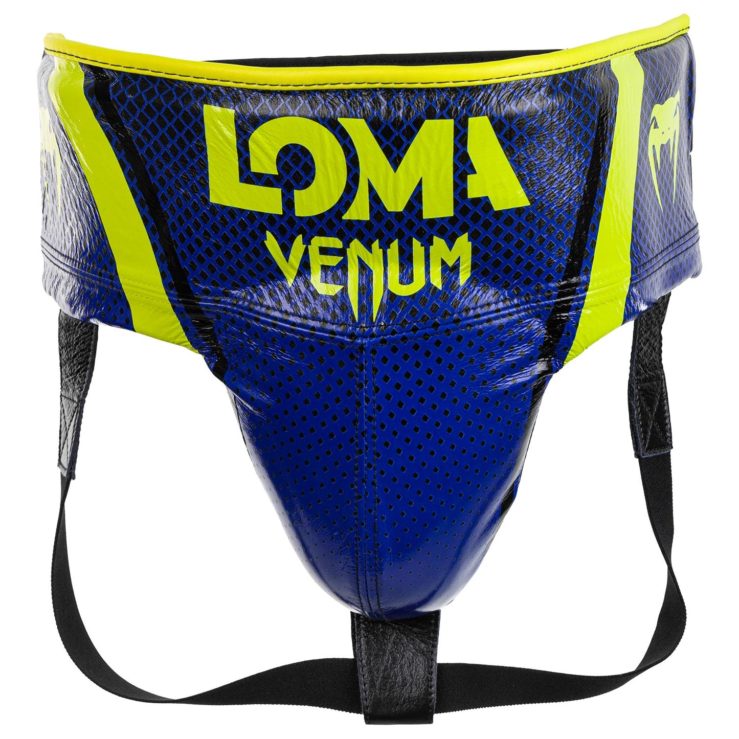 Venum Pro Boxing Protective Cup Loma Edition - Velcro - Blue/Yellow
