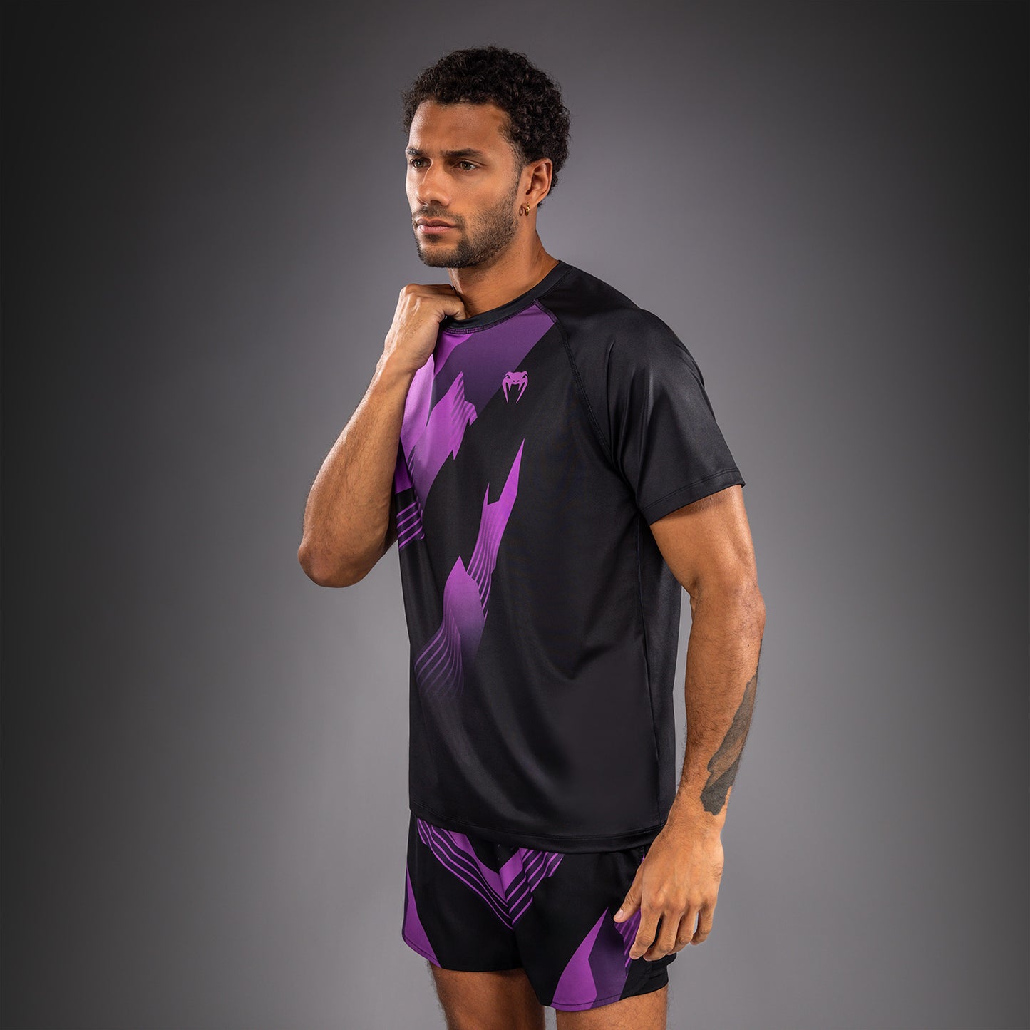 Venum No-Gi 6.0 Dry Tech T-Shirt - Black/Purple  product-type_Dry Tech T-Shirts Venum