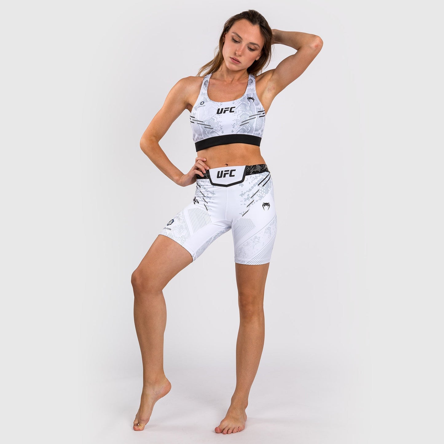 UFC Adrenaline by Venum Authentic Fight Night Women’s Vale Tudo Short - Long Fit - White