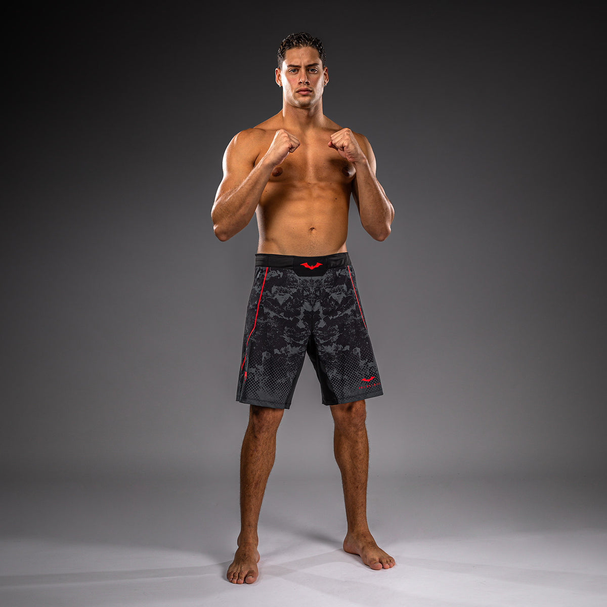 Venum x Batman Fightshorts - Black/Grey/Red