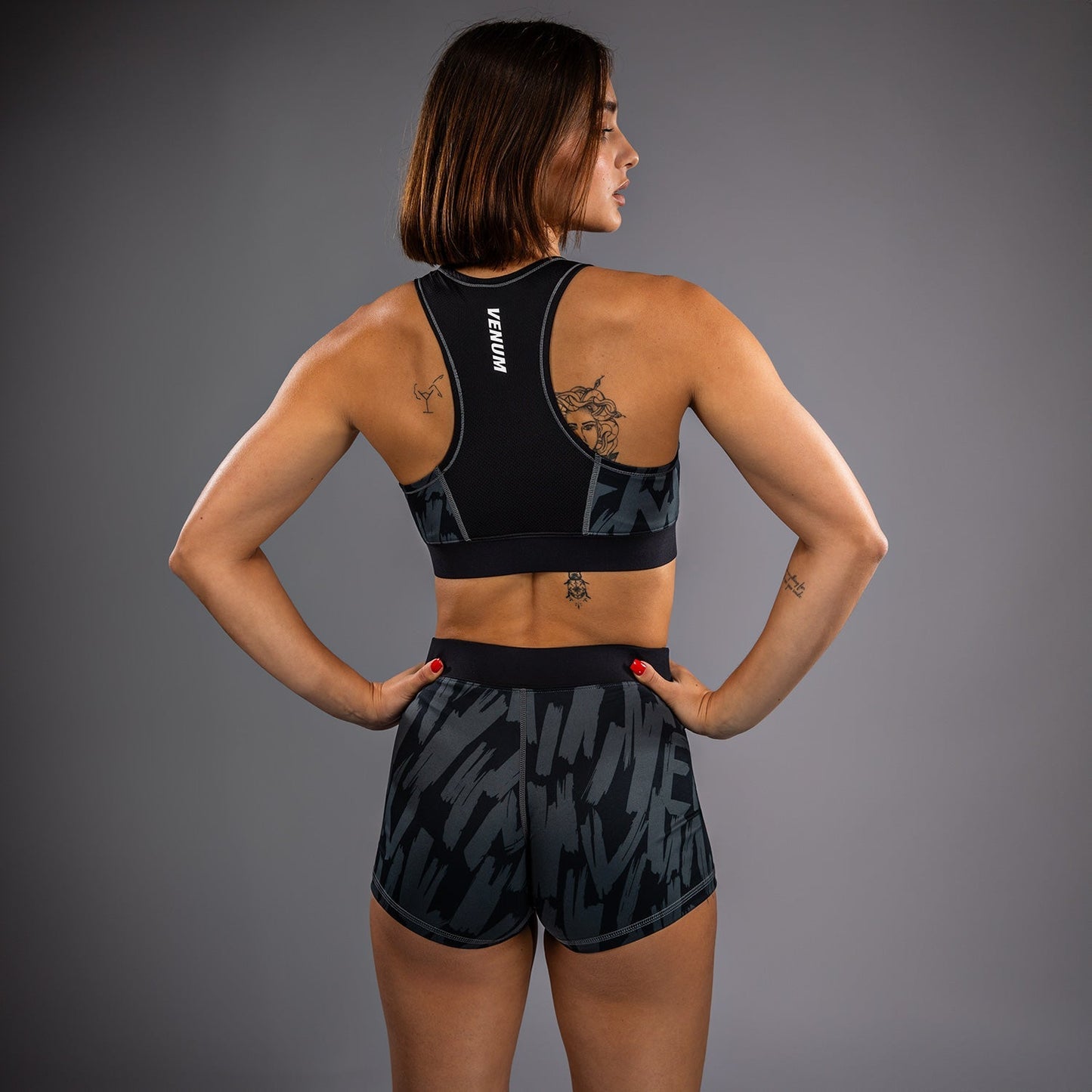 Venum Graffiti Women’s Sports Bra - Urban Charcoal