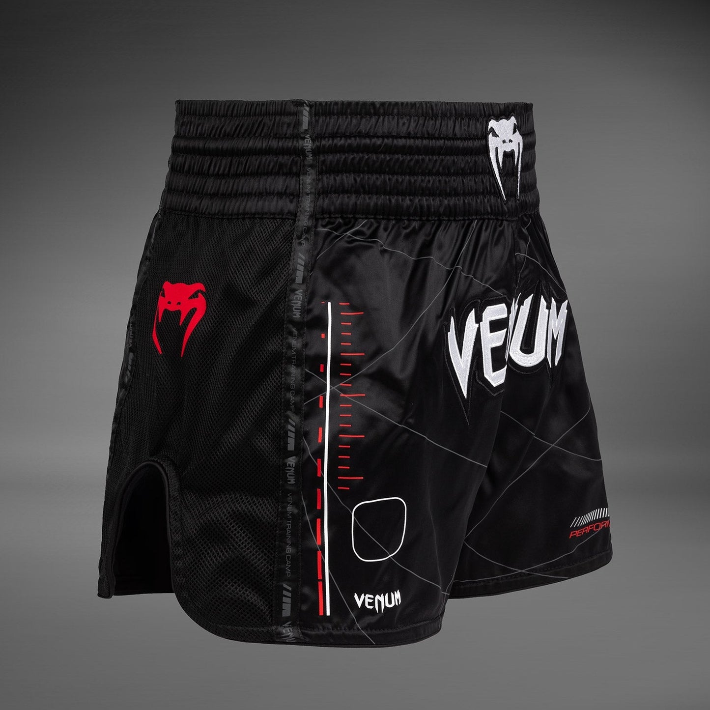 Venum Tactical XT Muay Thai Shorts - Black/Fire Red