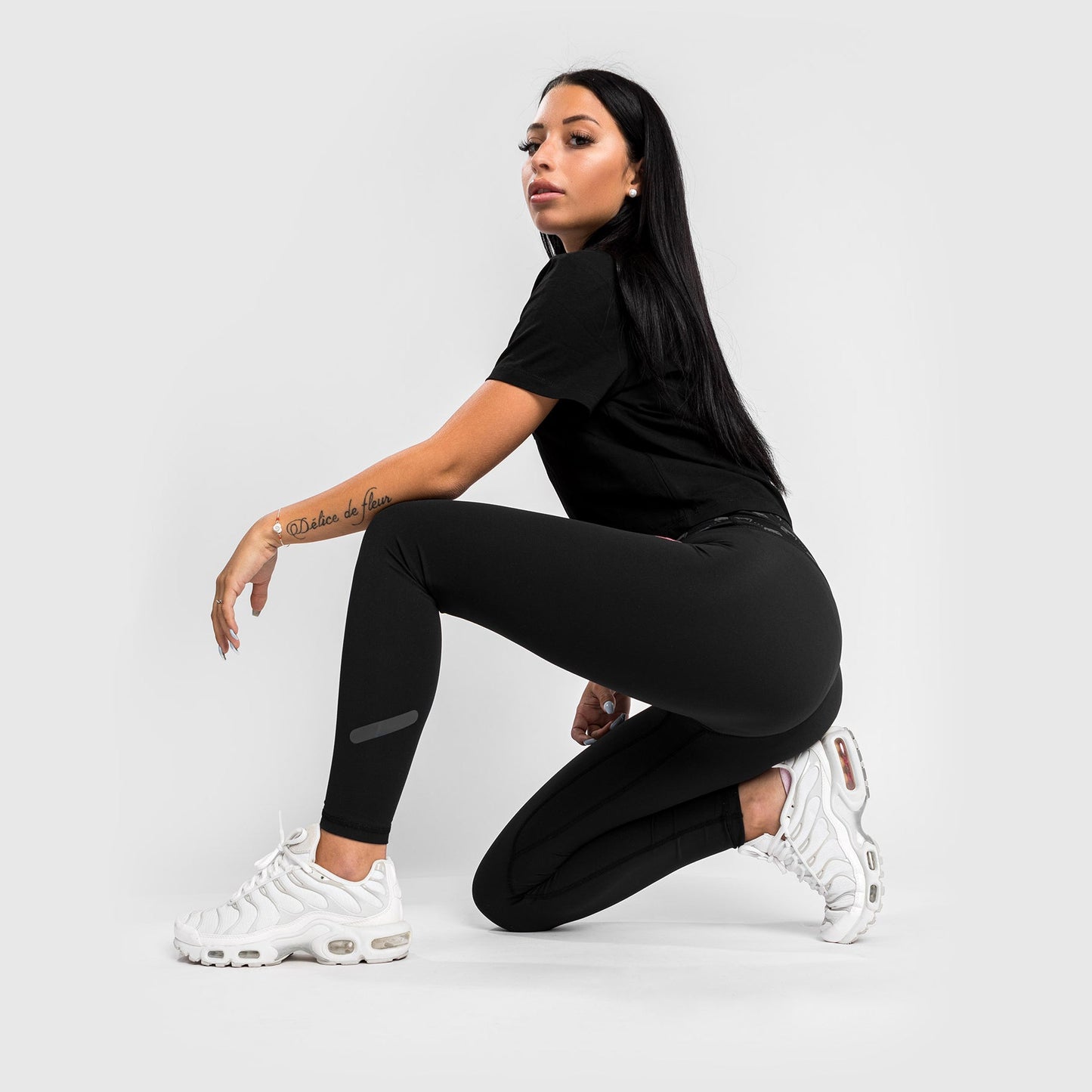 Venum Monogram 7/8 Leggings - Black/Pink Gold