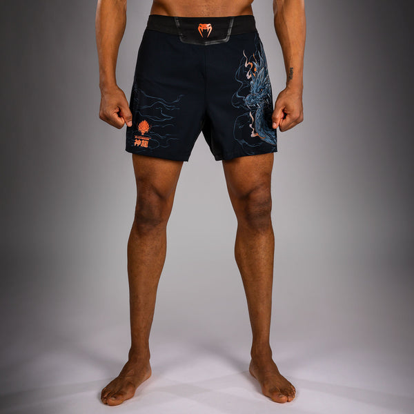 Venum Thunder Dragon Fightshorts - Black/Grey/Copper - Venum
