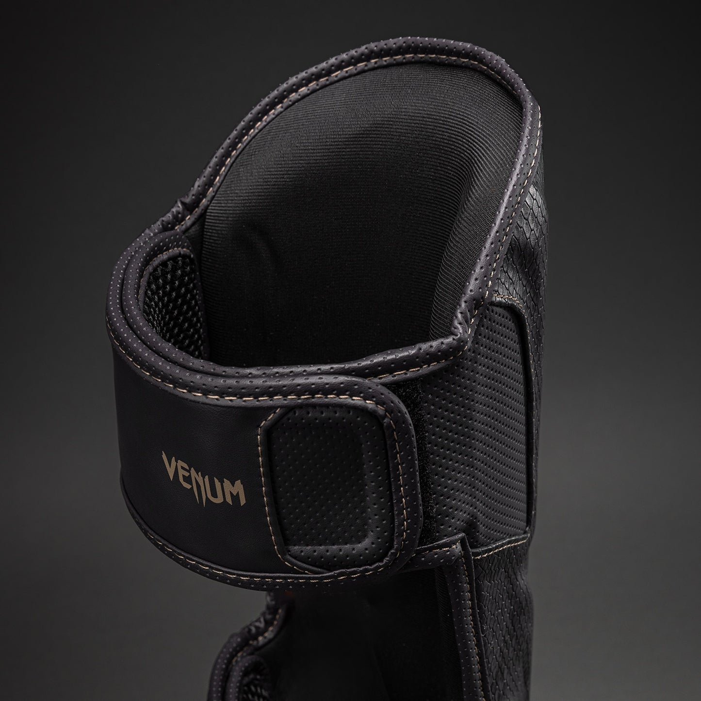 Venum Impact Evo Scales Shin Guards - Dark Grey