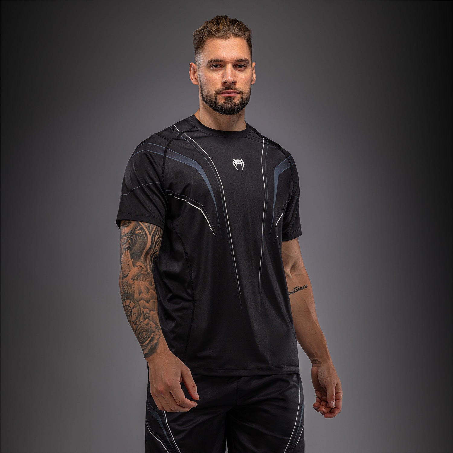 Venum Streamline Dry-Tech T-Shirt - Black/White  product-type_Dry Tech T-Shirts Venum