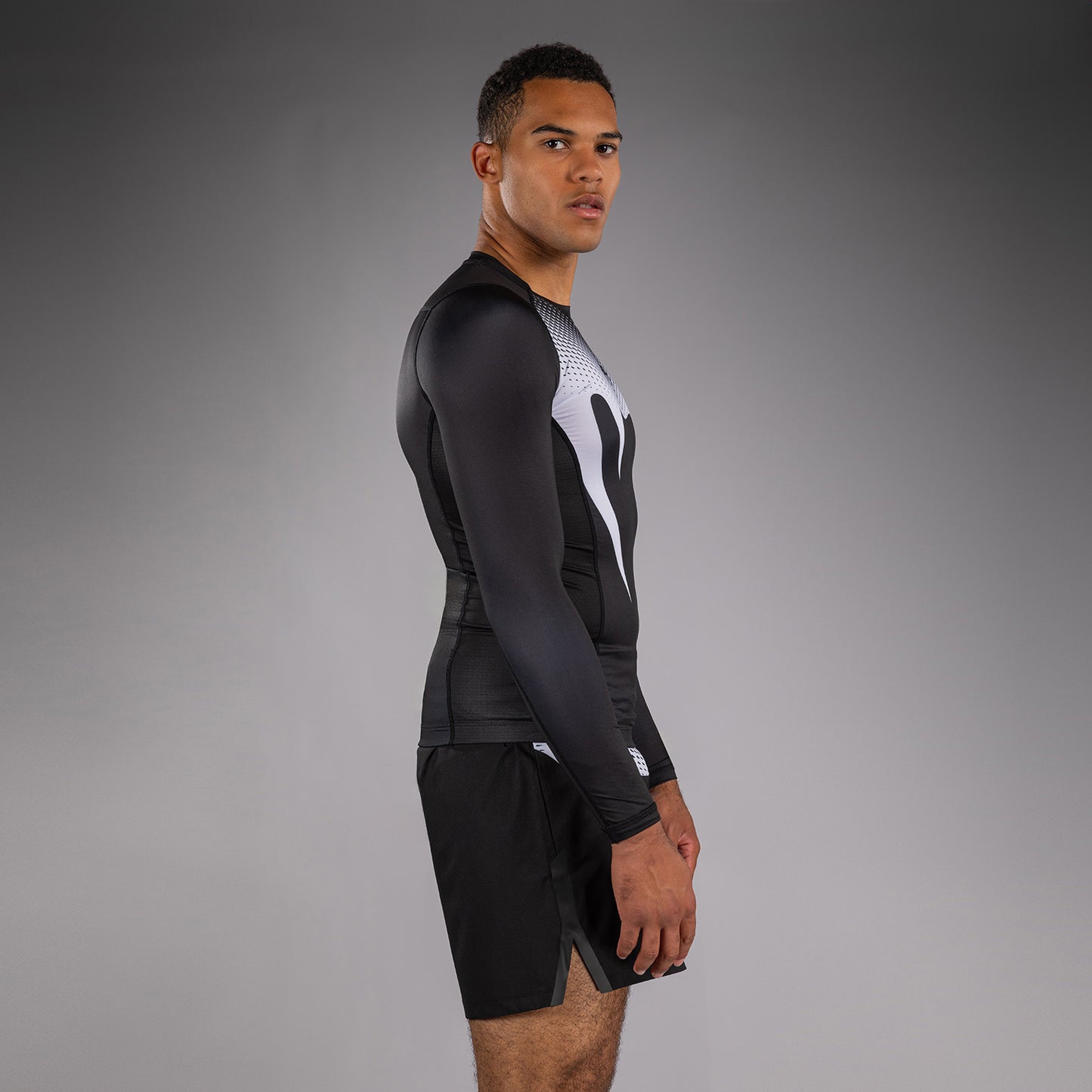Venum No Gi Rashguards - Black/White
