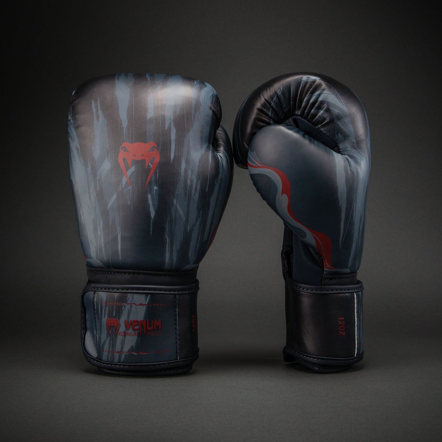 Venum Demon Boxing Gloves - Black/Grey  product-type_Boxing Gloves Venum