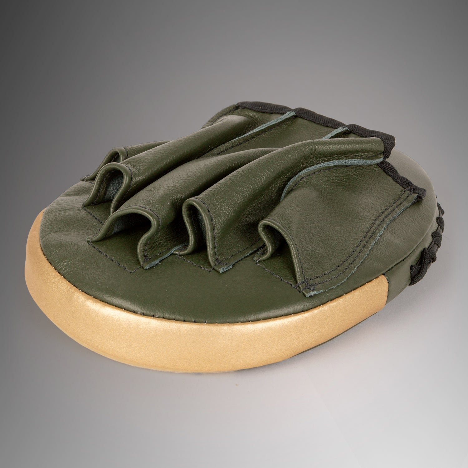 Venum Pro Boxing Flat Punch Mitts (Pair) - Khaki/Gold - Venum