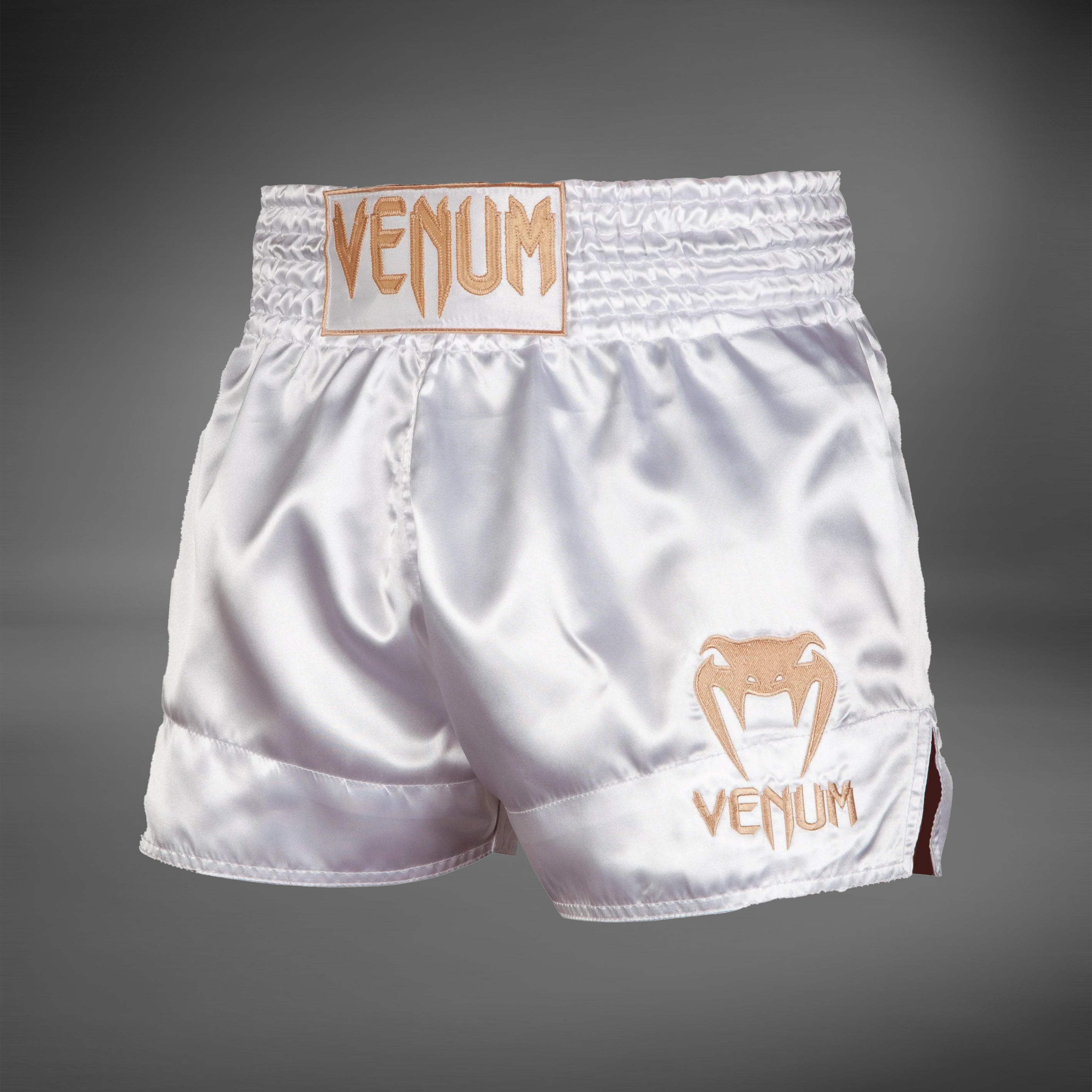 Venum Classic Muay Thai Short - White/Gold - Venum
