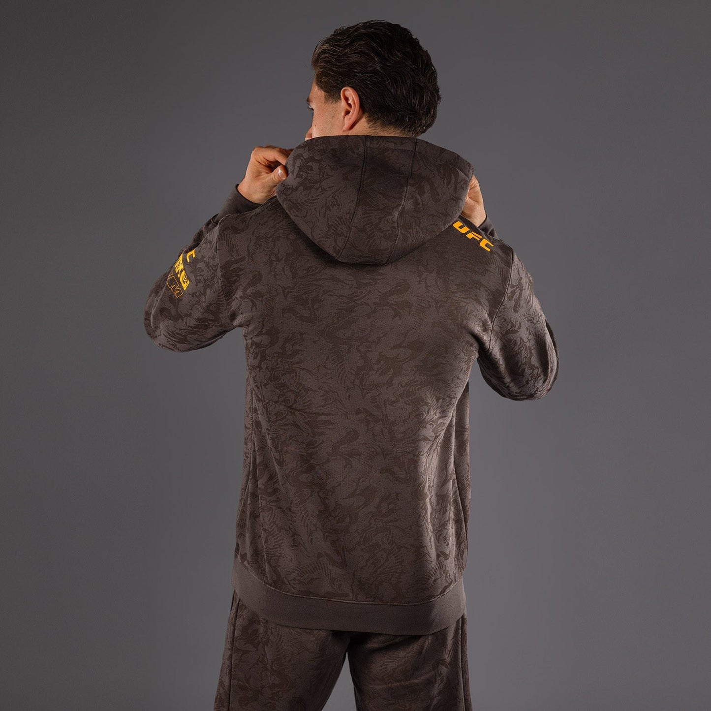 UFC Fusion by Venum Fight Week Men’s Pullover Hoodie - Earthen Brown