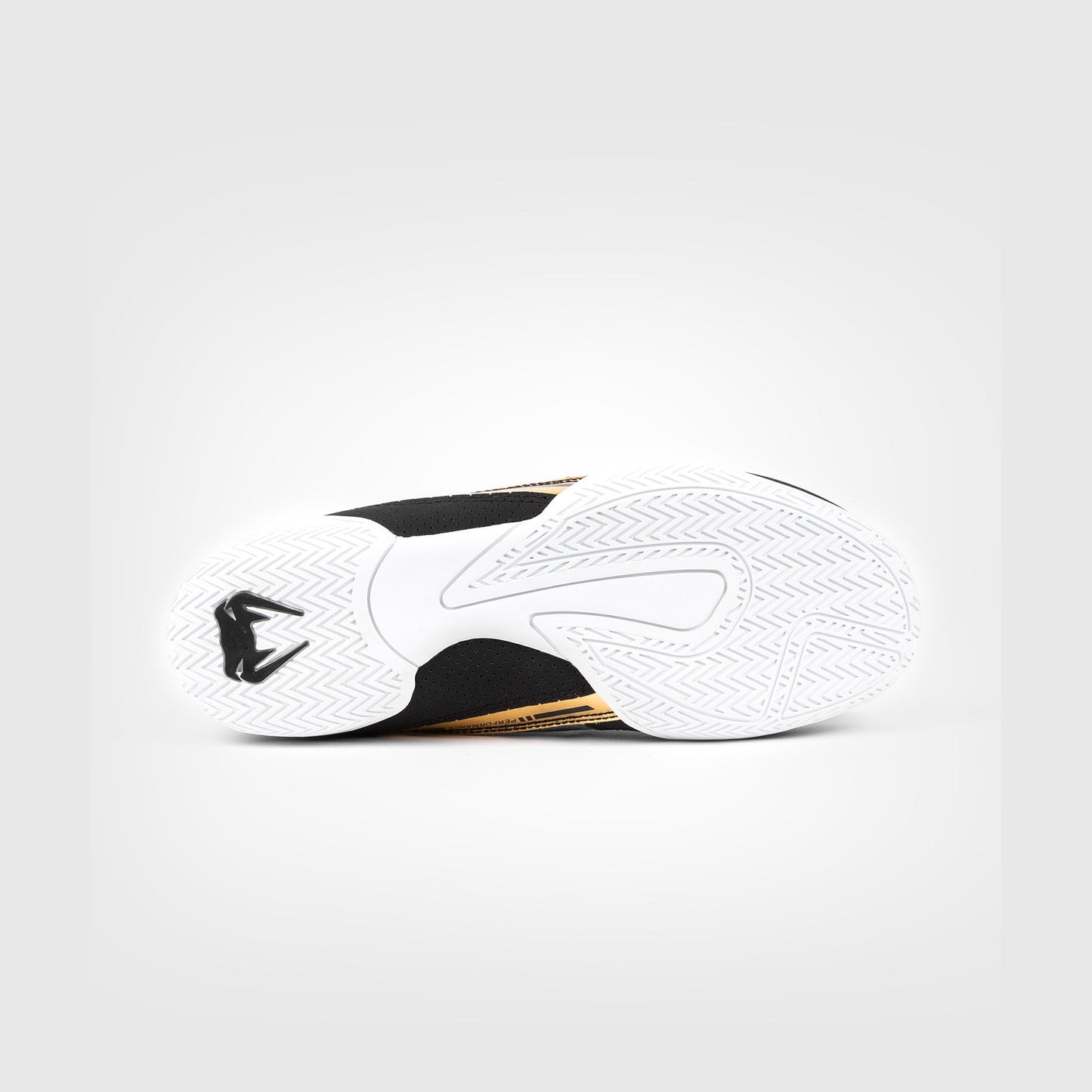 Venum Elite Boxing Shoes - Black/White/Gold
