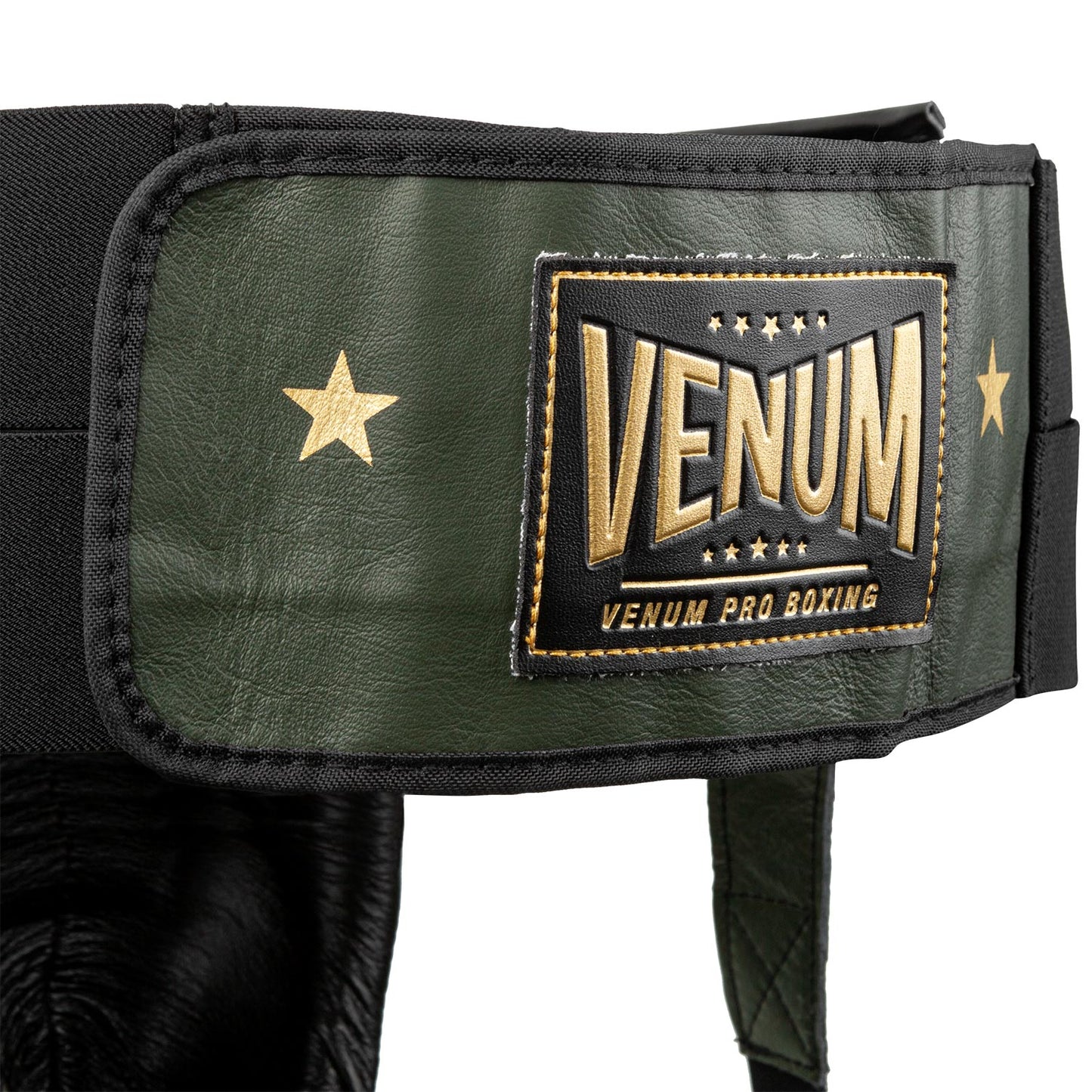 Venum Pro Boxing Protective Cup Linares Edition - Velcro - Khaki/Black/Gold