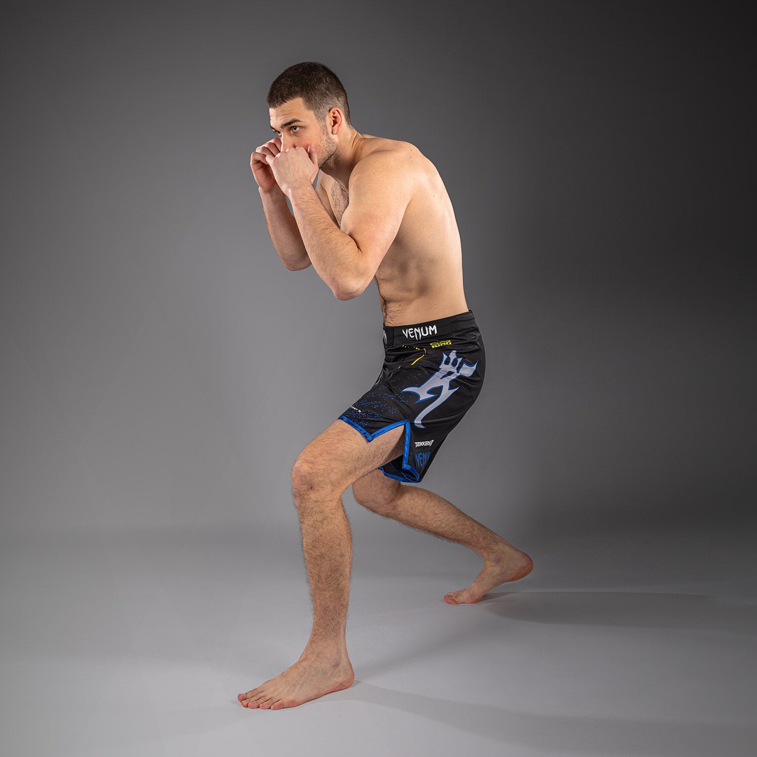 Venum x TEKKEN 8 Fight Shorts - King - Black/Yellow - Venum