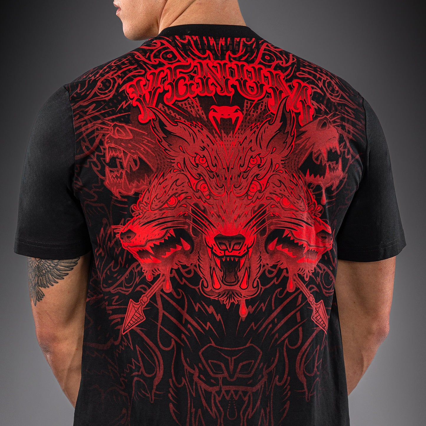 Venum Wolf Atak T-Shirt - Black/Red