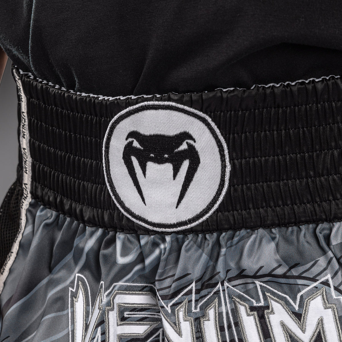 Crimson Viper 2.0 Muay Thai Shorts Black/Grey