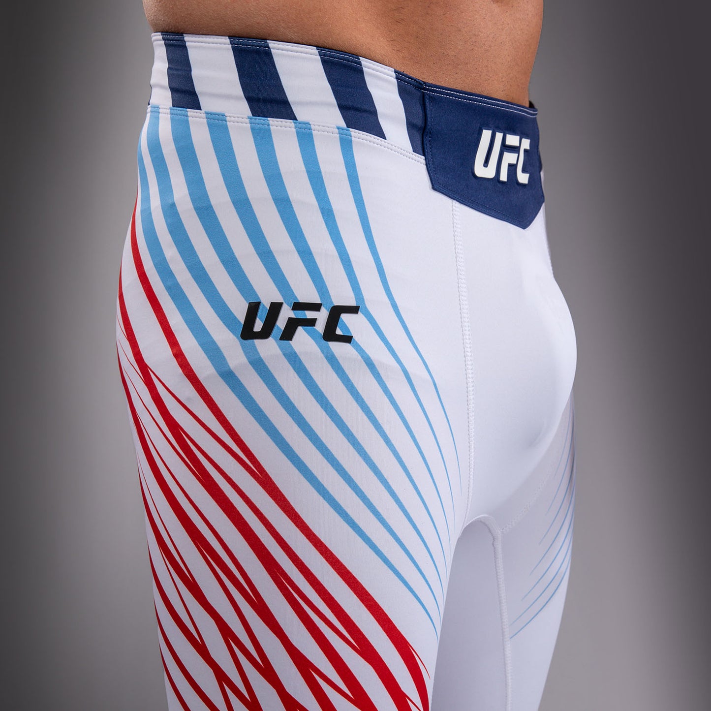 Men's Official UFC Freedom 250 by Venum White Authentic Fight Night Vale Tudo Short -Ruffy