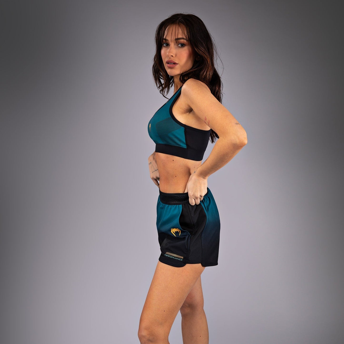 Venum Tactical XT Sports bra - Black/Forest Green