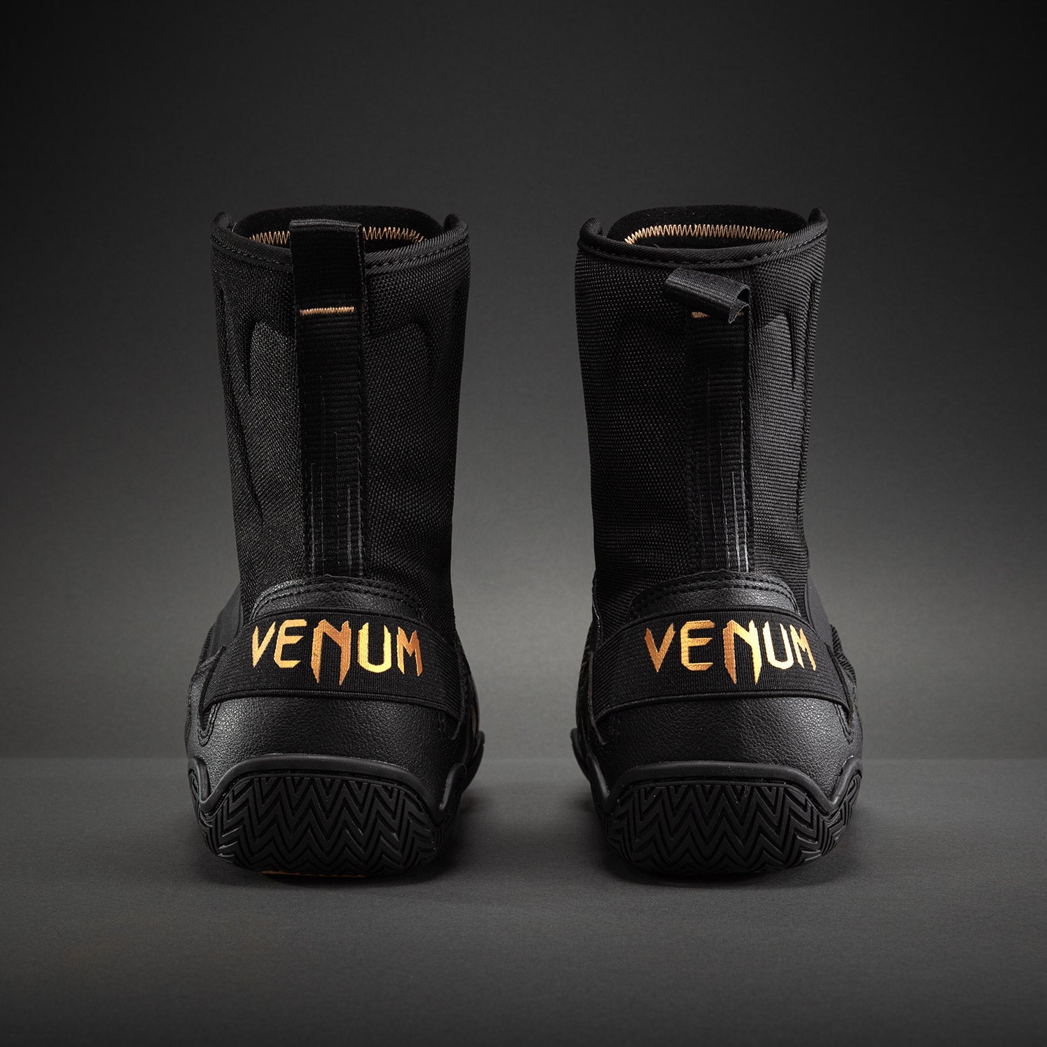 Venum Elite Neo Boxing Shoes - Black/Gold  product-type_Boxing shoes Venum