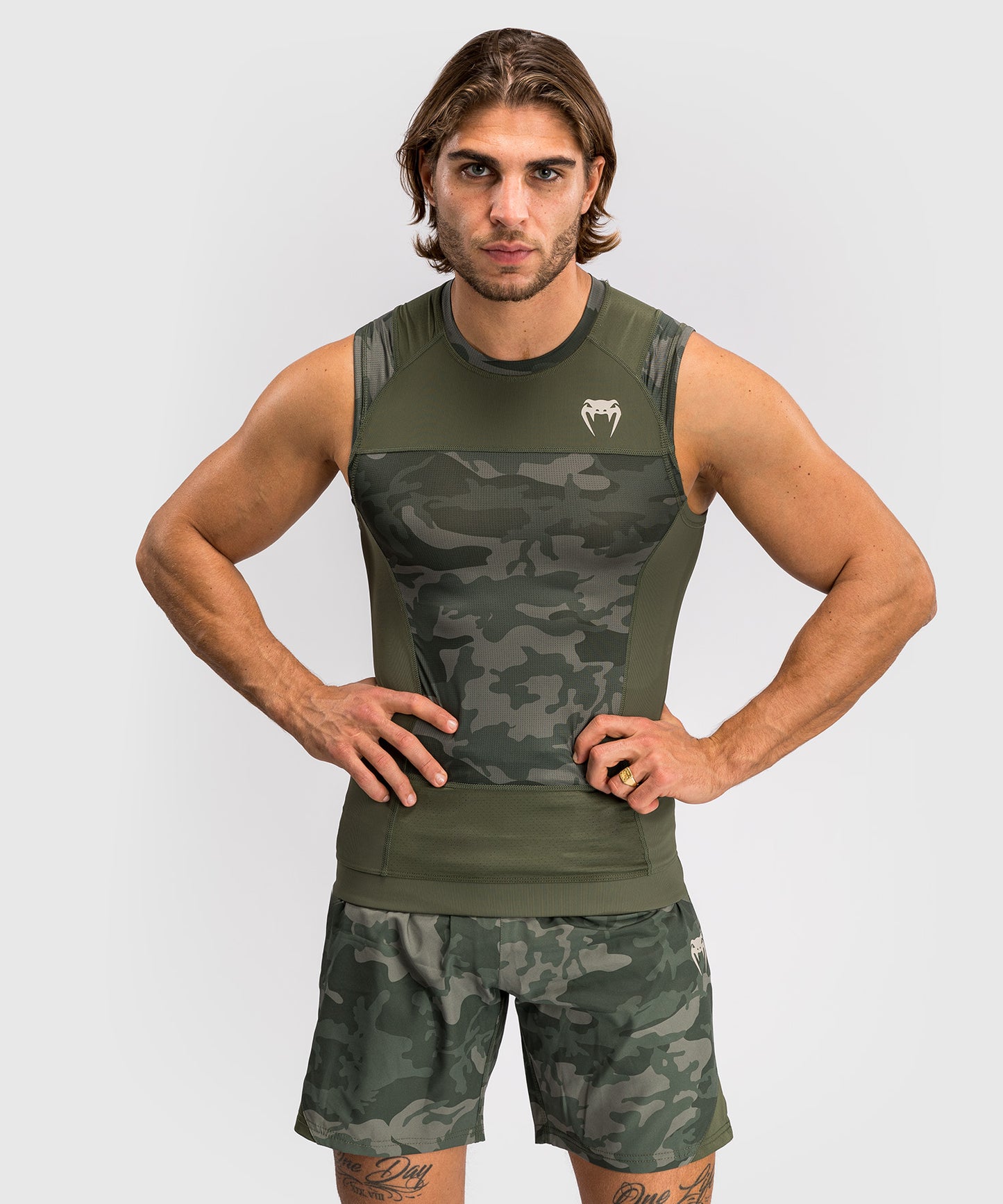 Venum G-Fit Air Men's Sleeveless Rashguard - Army Camo