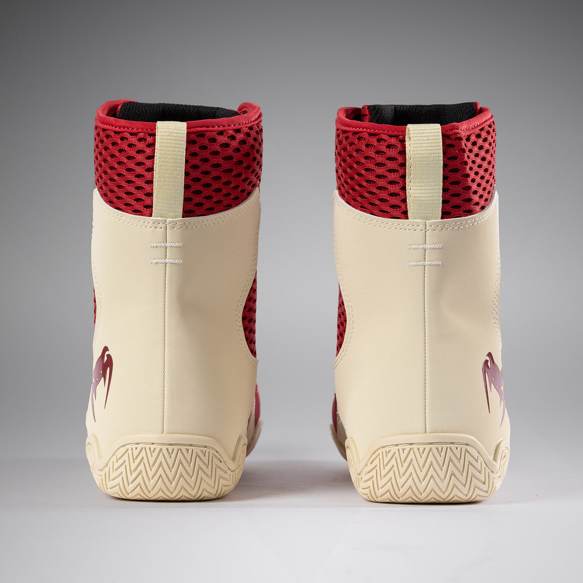 Ruby Invory Compon Venum Contender Boxing Shoes - Ruby Red/ Ivory