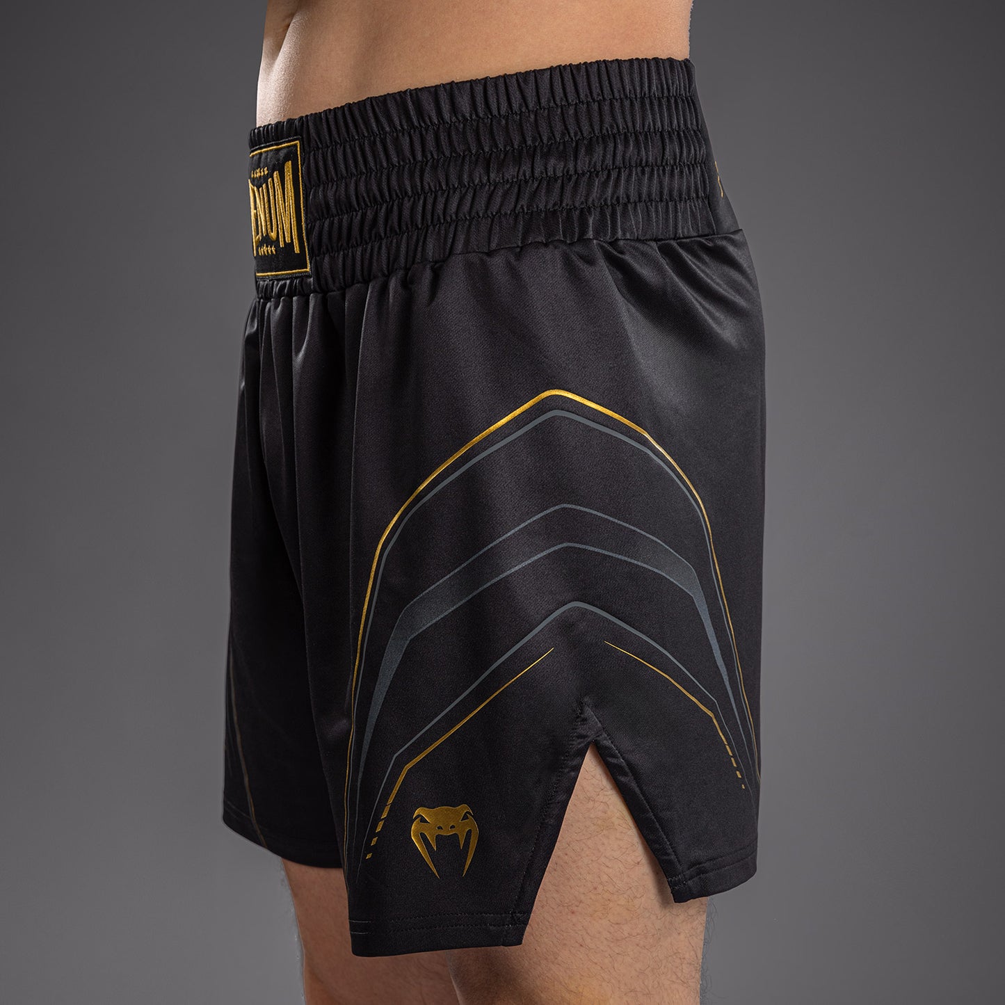 Venum Streamline Boxing Shorts - Black/Gold  product-type_Boxing shorts Venum