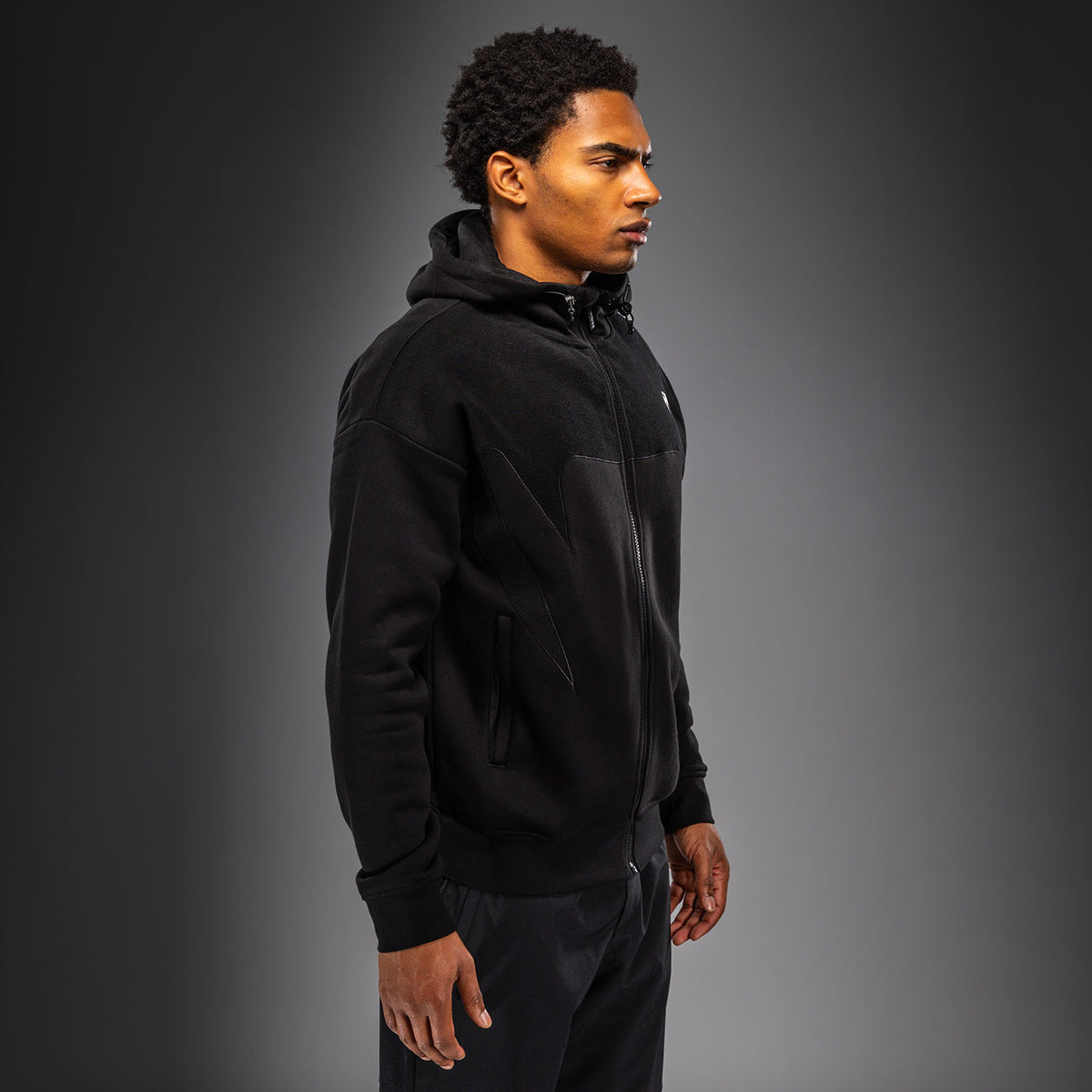 Venum Attack Fleece & Weave Track Jacket - Black  product-type_Sweatshirts Venum