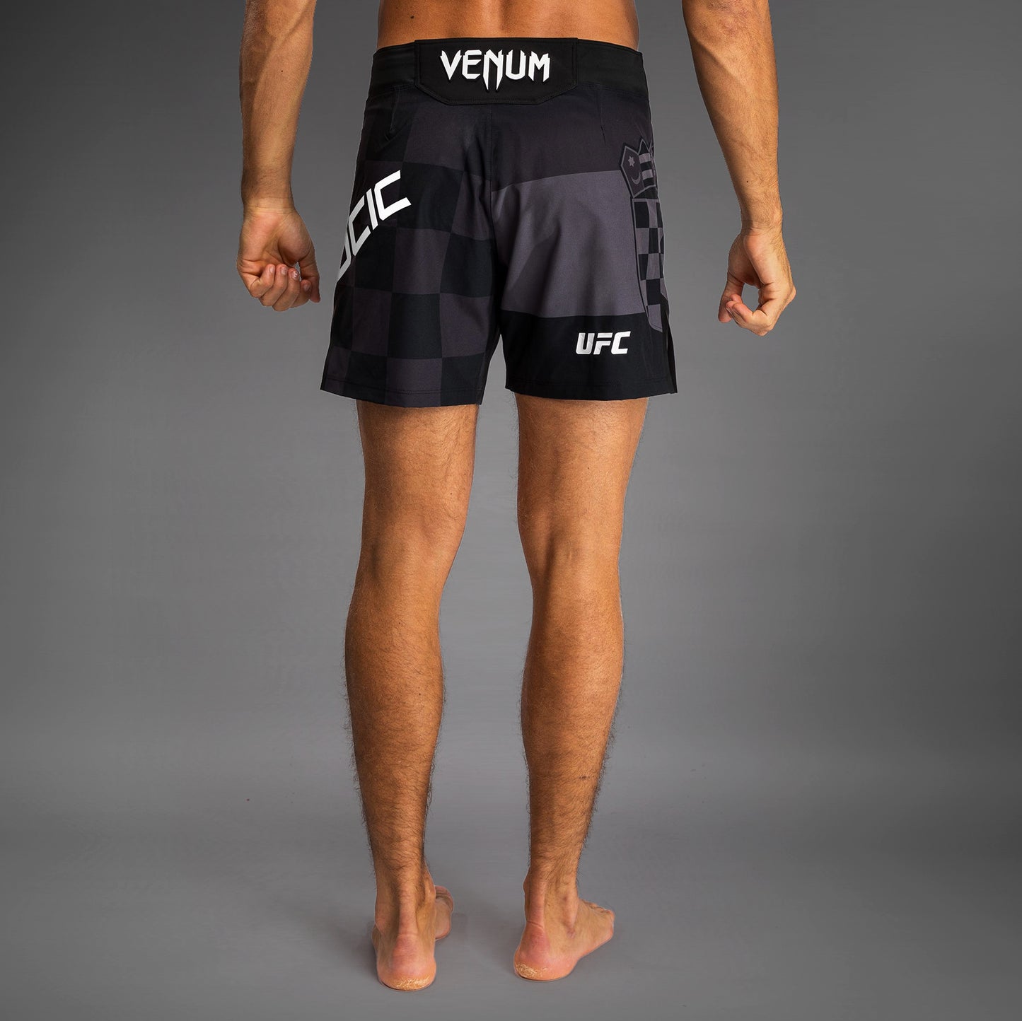 Men's UFC Unrivaled by Venum Black Stipe Miocic Short Fit Fight Short