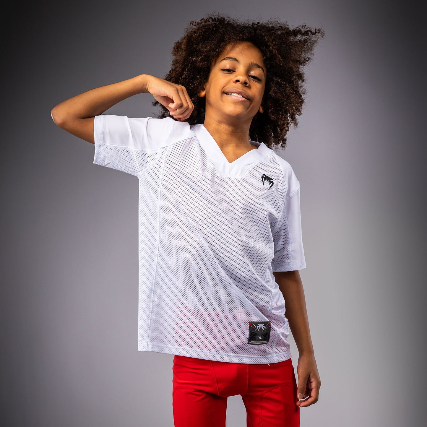 Venum Elite Kids Football Short Sleeve Jersey - White