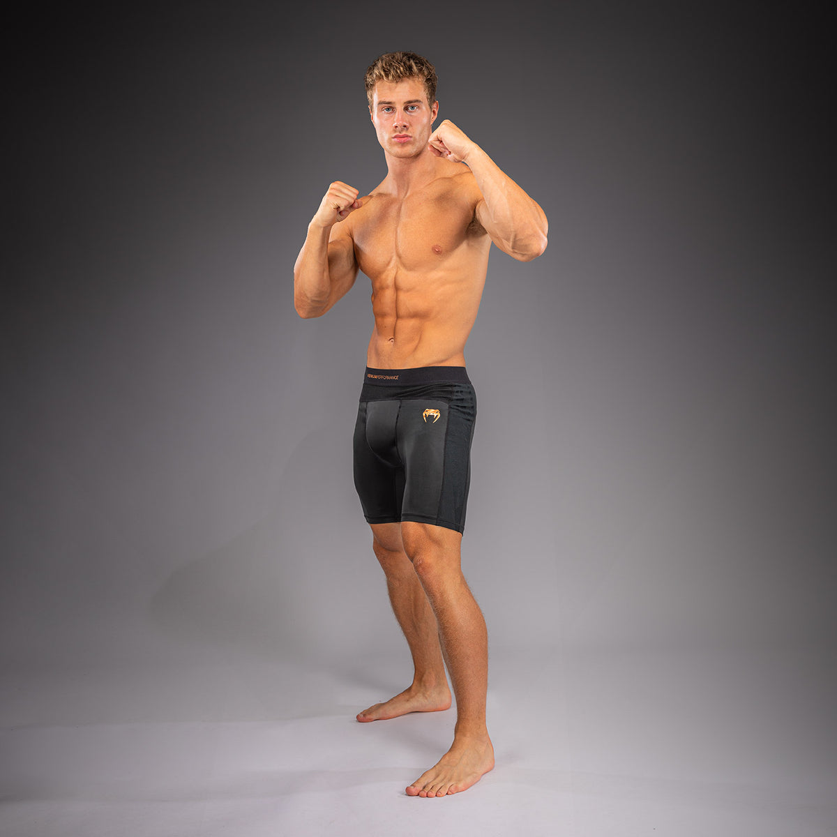 Venum G-Fit Revolution Vale Tudo Shorts - Black/Copper  product-type_Compression shorts Venum