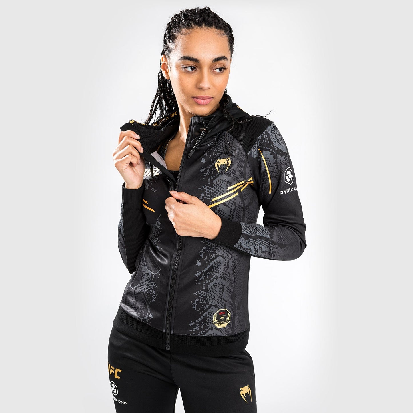 UFC Adrenaline by Venum Authentic Fight Night  Women’s Walkout Hoodie - Champion