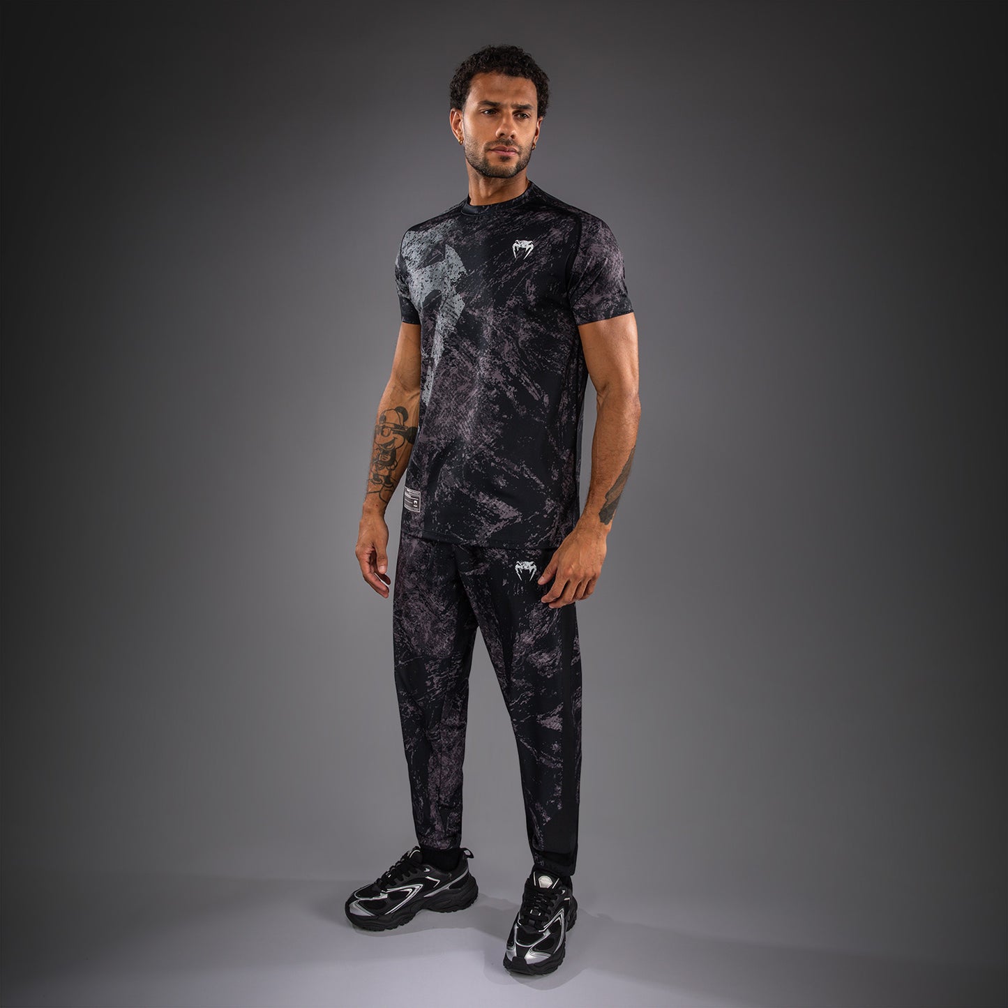 Venum Rage & Workout Dry Tech T-Shirt - Black/Grey  product-type_Dry Tech T-Shirts Venum