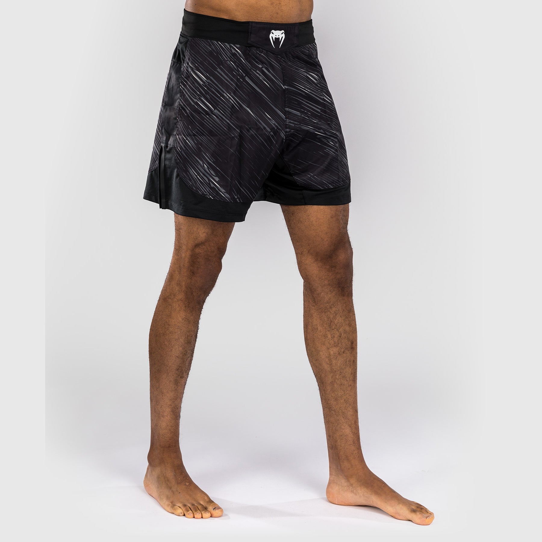 Venum Rapid Fight Shorts - Black/Storm Grey - Venum