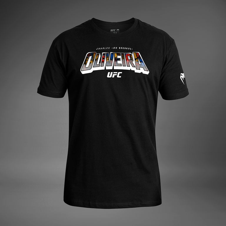 Men's UFC Unrivaled by Venum Black Charles Oliveira T-Shirt - Venum