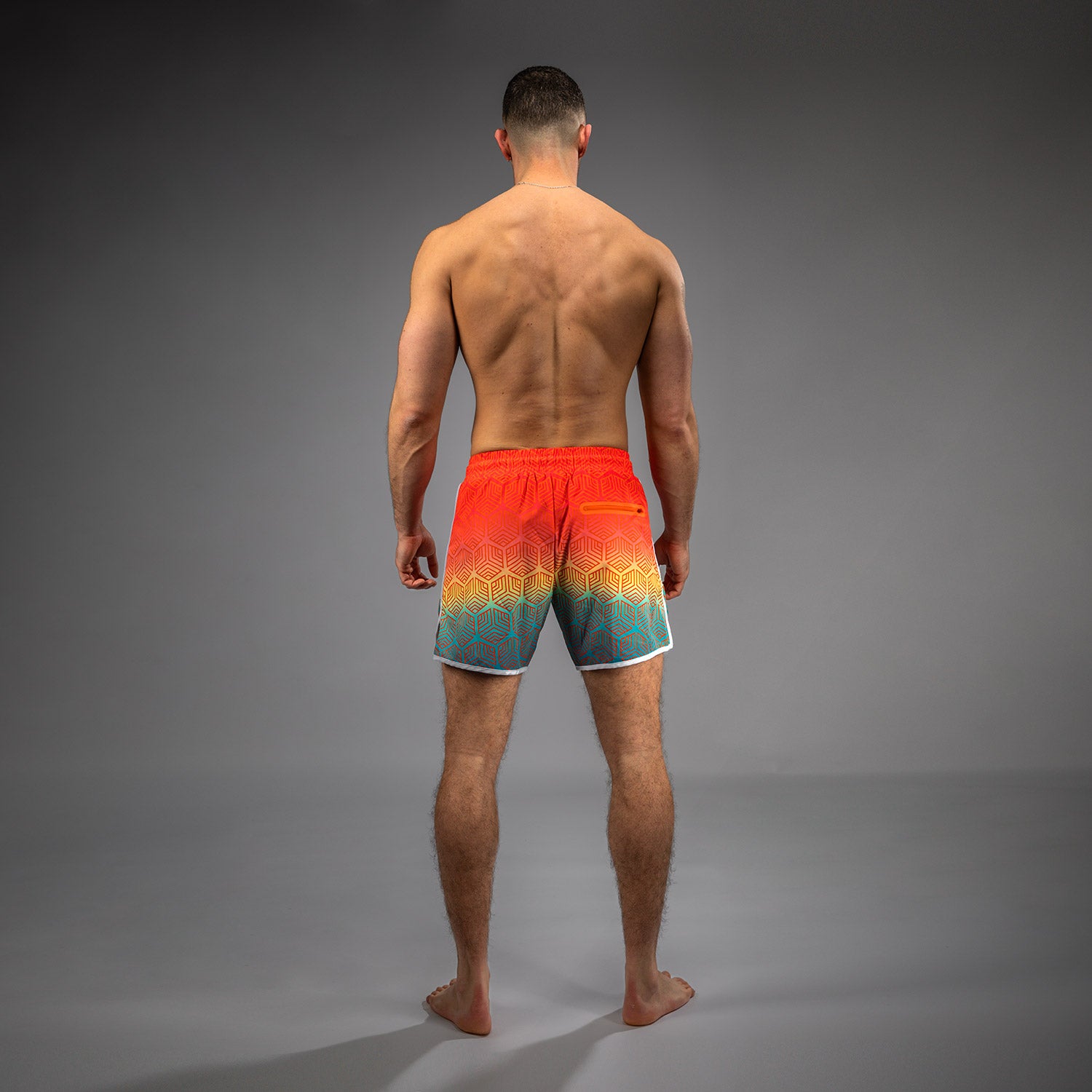 Venum Octane Board Shorts - Sunset Orange/Sky Blue - Venum