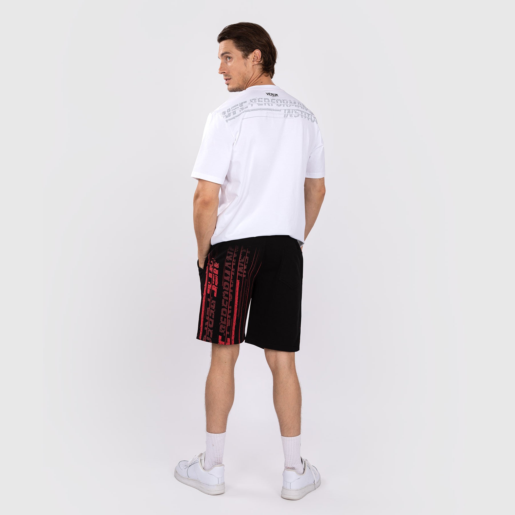 UFC Venum Performance Institute 2.0 Men’s Cotton Short - Black/Red  product-type_Cotton Shorts Venum