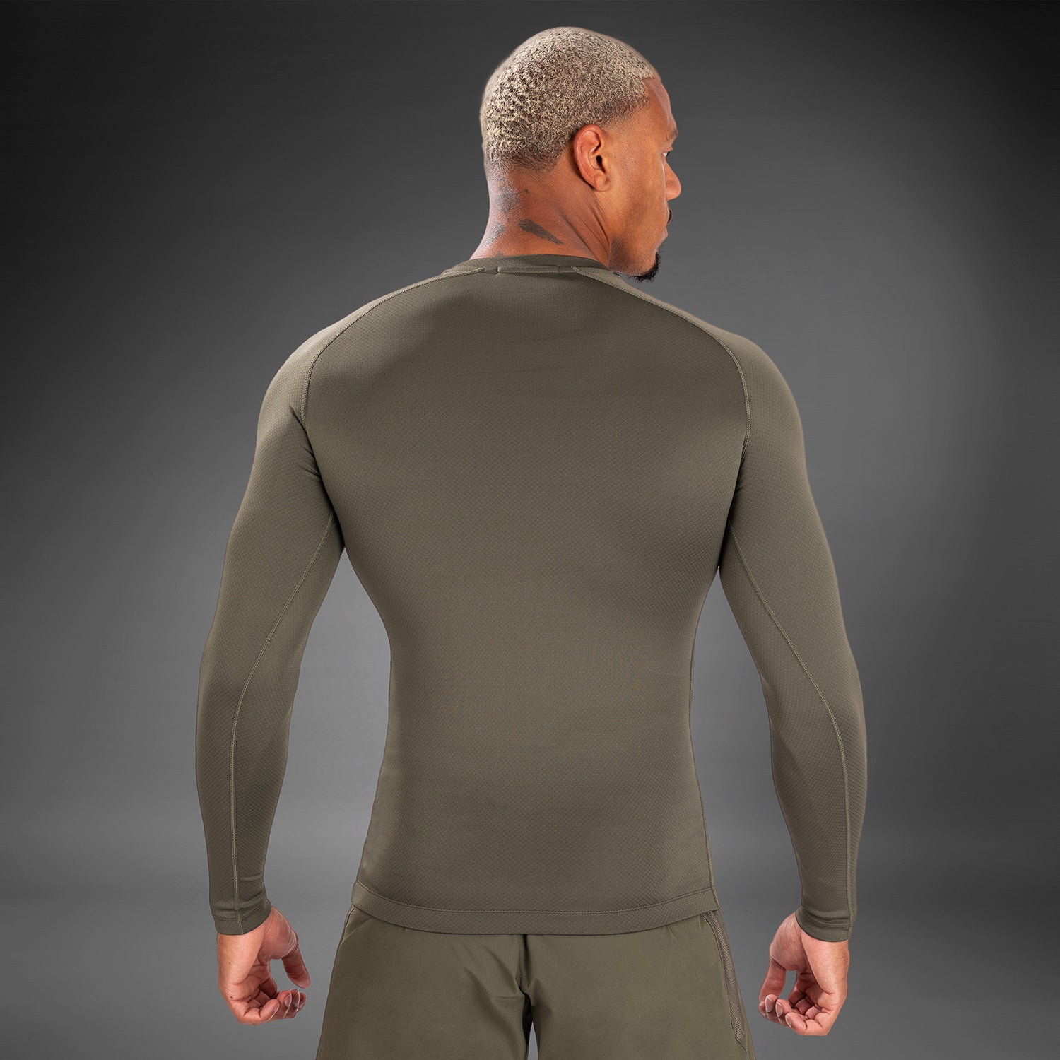 Venum Contender Men's Long Sleeve Rashguard - Khaki - Venum