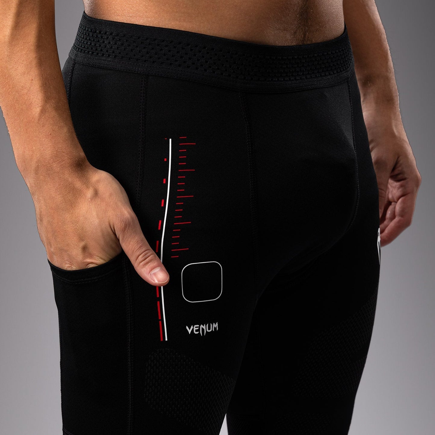 Venum Tactical XT Spats - Black/Fire Red