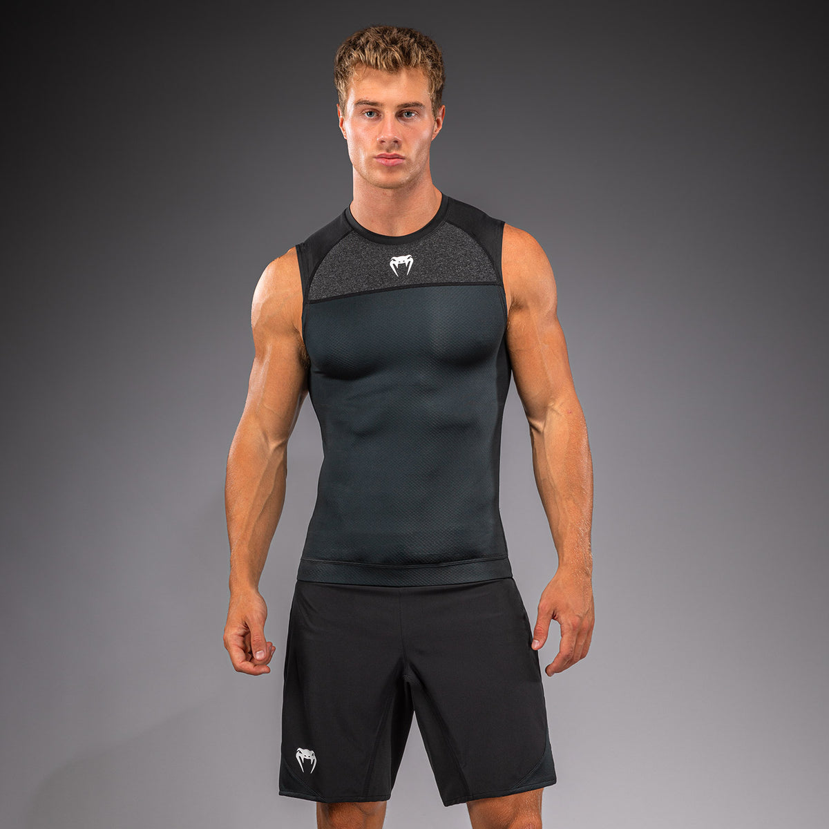Venum G-Fit Scale Sleeveless Rashguard - Black